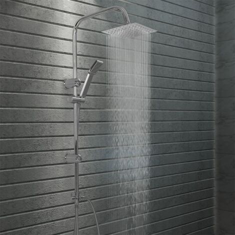 Kit de ducha combinado con ducha de mano acero inoxidable vidaXL
