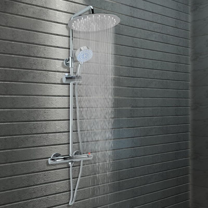 

Kit de ducha combinado con termostato acero inoxidable