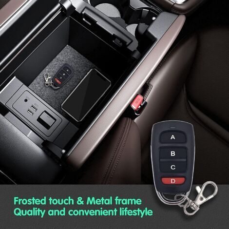 Kit de duplication de télécommande de porte de garage en trois parties, duplicateur de télécommande sans fil universel porte-clés 433 MHz.