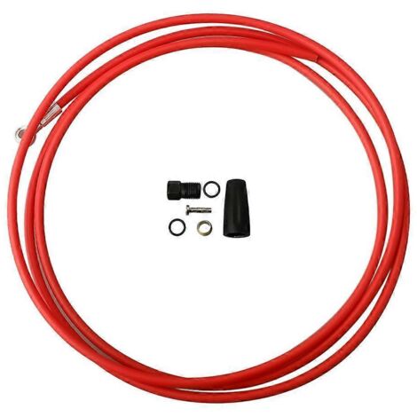 Kit de durite de frein pour vélo, 2 mètres, accessoires de vélo, rouge