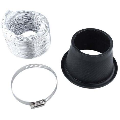 Kit de embudo de admisión de aire de motor KZQ, embudo de aire de repuesto universal para parachoques delantero modificado, tubo de admisión de aire turbo hecho de fibra de carbono.