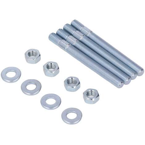 Kit de espárragos metálicos para carburador con espaciadores - Juego de 4 espárragos de 3,5 pulgadas para roscas de 5/16" - Montaje del carburador en el colector de admisión