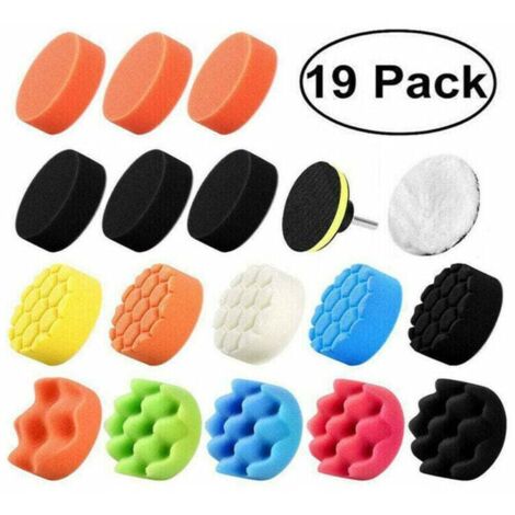 Kit de esponjas de pulido de 19 piezas de 80 mm