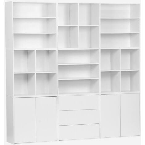 Kit de estantería modular, 9 secciones