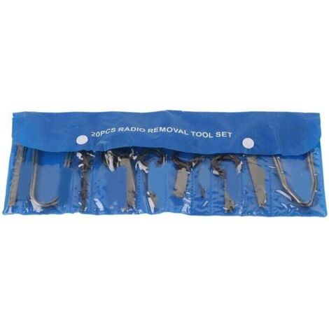 Kit de extracción de audio para coche de 20 piezas en bolsa azul