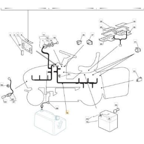 KIT DE FAISCEAU AVANT DE LUXE ORIGINAL STIGA - 182040089/0