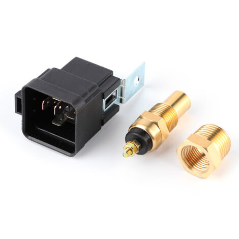 Kit de faisceau électrique de ventilation moteur pour fan simple ou double 165/185W avec thermostat et relais 40AMP