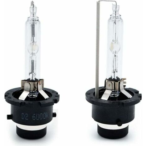 Kit de faros delanteros de xenón D2S, lámpara de descarga HID de 6000 K, 35 W, blanco, reemplaza bombillas halógenas o LED para exteriores (2 unidades)