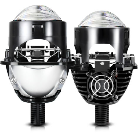 Kit de faros delanteros para coche con lente de proyector LED de 2,5 pulgadas, 6000K, 8000lm, 110W, compatible con H4, H7, 9005 y 9006, resistente al agua IP67.