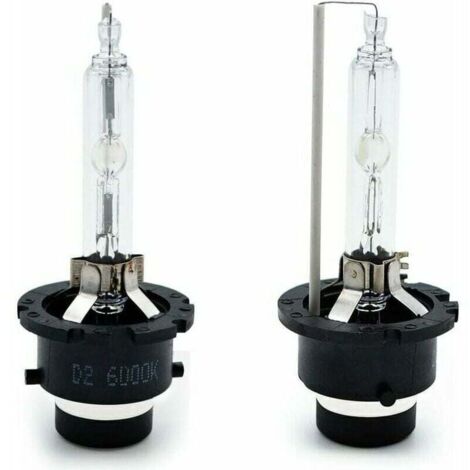 Kit de faros delanteros Tigrezy D2S de xenón, 6000 K, con bombilla de descarga HID, 35 W, blanco, de repuesto para bombillas halógenas o LED exteriores (paquete de 2)