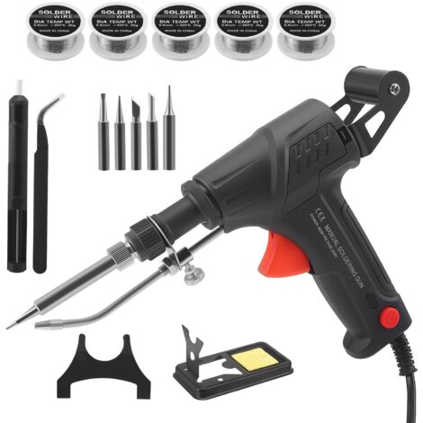 Kit de fer à souder multifonction portable, outils de soudage laser industriels internes, pistolet à souder automatique, pistolet à souder à la main avec 5 fils à souder, élimination de la rouille