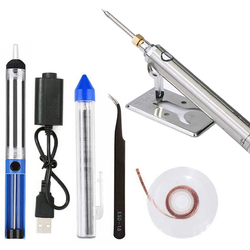 Lifcausal - Kit de fer à souder sans fil rechargeable usb Mini fer à souder portable à batterie avec outils de soudage usb