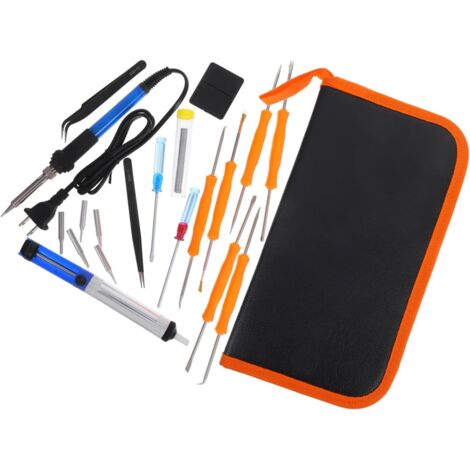 Kit de fer souder 21 pices avec embouts de pompe dessouder