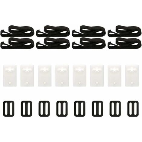 Kit de fijación de cubierta Solar para piscina, Kit con correas de carrete universales para asegurar la cubierta Solar, adecuado para piscinas enterradas, 8 Uds.
