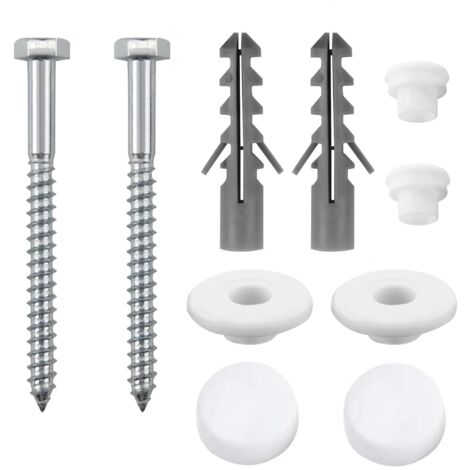 Kit de fijación universal para inodoro - Pernos de anclaje para bidé - Kit de montaje en el suelo del asiento del inodoro - Repuestos para baño - Mantenimiento profesional del hogar (1)