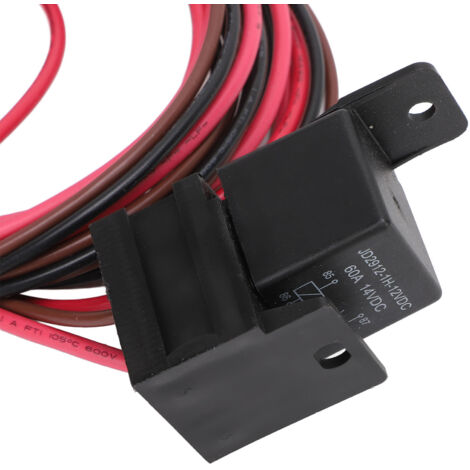 Kit de fils et thermostat pour contrôle de ventilateur électrique DC12V 60A avec relais ajustable pour véhicules