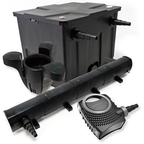 Kit de filtración estanque Bio 12000L clarificador UVC 72 W 80 W bomba Éco ecumeur