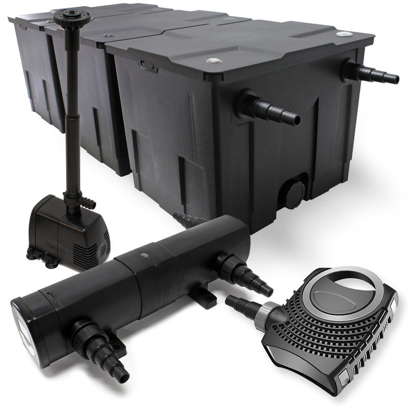 

Kit de filtrado de estanque Bio 90000l 85 bomba filtro UVC 36W, diseño de fuente