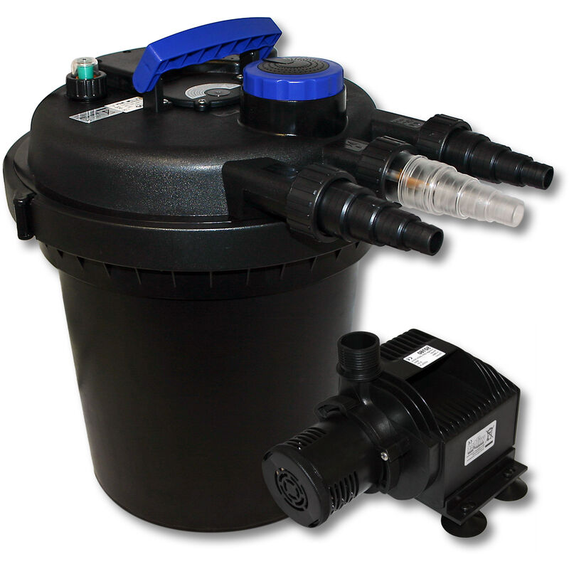 Kit de filtration à pression bio 6000l Stérilisateur uvc 11W Pompe de bassin
