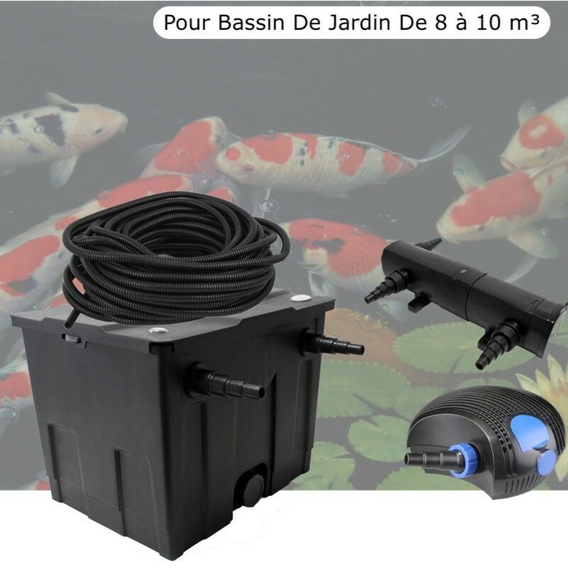 Le Poisson Qui Jardine - Kit De Filtration Complet Avec uv 36W Pour Bassin De Jardin : 8 à 10 m³
