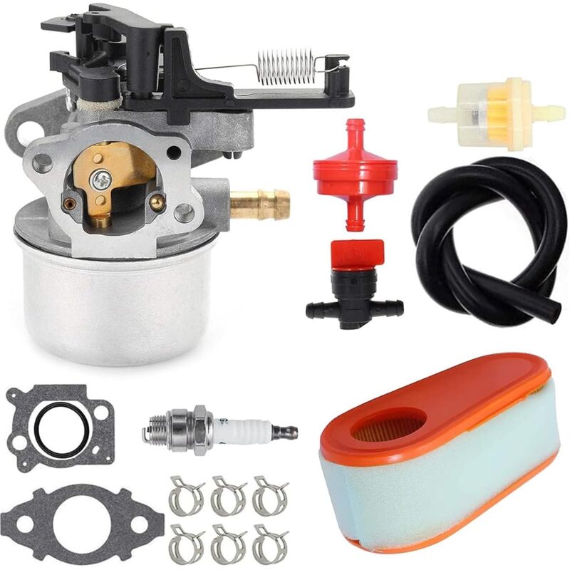 KZQ - Kit de filtre à air 591137 590948 Carburateur pour Briggs & Stratton 111P02 114P02 11P902 121Q02 121Q07 121S02 121S07 121S75 124Q02 Nettoyeur