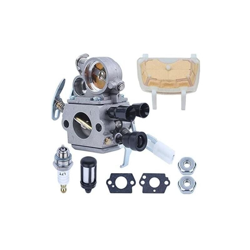 Forehill - Kit de filtre à air de carburateur , pour tronçonneuse Stihl Ms171 Ms181 Ms211 Ms211C, 1139 120 0619, 1139 120 7100, 1139 120 0612, 1139