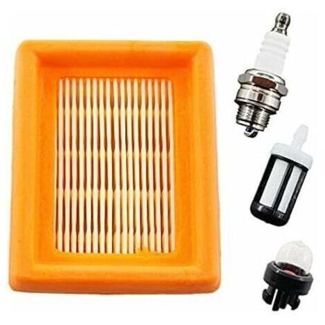 Kit de Filtre à Air et Bougie d'Allumage  - Pour Débroussailleuses Stihl FS120, FS200, FS250, FS300, FS350, FS400, FS450, FS480, BT120, BT121, BT130