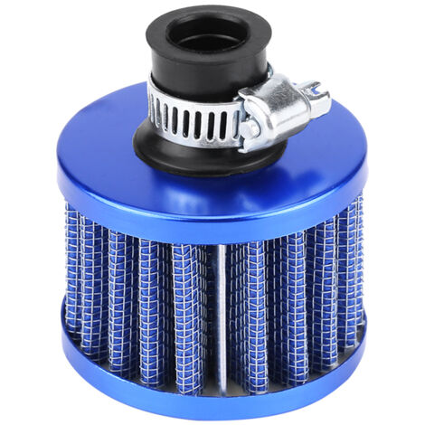 Kit de filtre d'admission d'air froid de voiture universel 12mm bleu