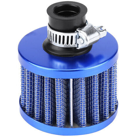 Kit de filtre d'admission d'air froid de voiture universel 12mm bleu