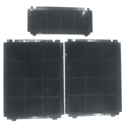Filtre à charbon actif pour hotte – Lot de 3 pièces – Filtration efficace des odeurs – Compatible modèles AIREKOBLACK80 et AIREKOWHITE80 – H321463 – Air Force