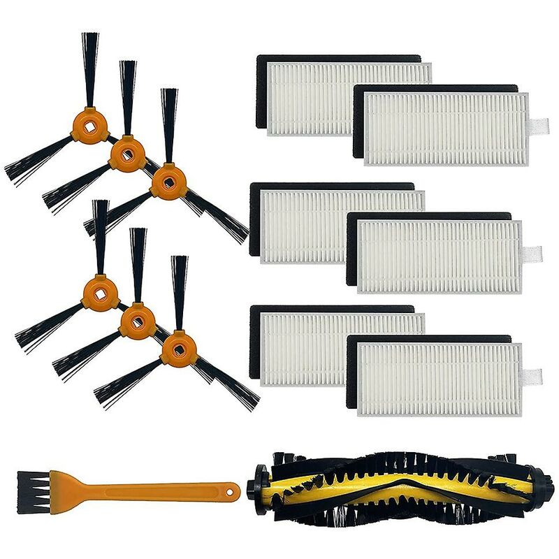 Kit de filtres et brosses latérales de remplacement pour Ecovacs Deebot
