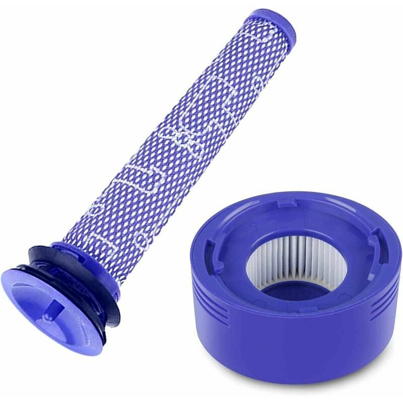 KZQ - Kit de filtres pour Dyson, incluant un filtre post-moteur compatible avec V7 et V8, ainsi qu'un filtre pré-moteur compatible avec V6, V7, et