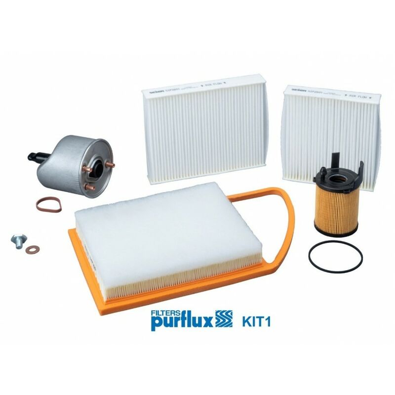Purflux - Kit de filtres Peugeot 2008 207 208 1.6hdi Citroen C3 C4 DS3 1.6hdi