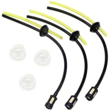 Kit de filtro de combustible universal, conexión de línea de combustible para desbrozadoras, cortacéspedes, cortasetos y tijeras de jardín.