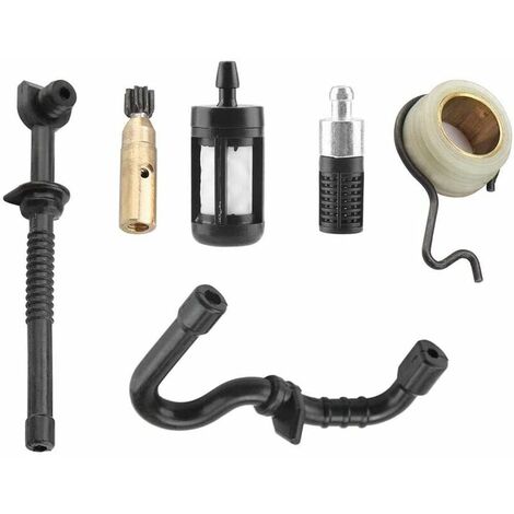 Kit de filtro de manguera de combustible Bomba de aceite Bomba de aceite de barrena para Stihl MS180 MS170 180 018 017 Piezas de repuesto asequibles Accesorios de motosierra, juego de 6 piezas