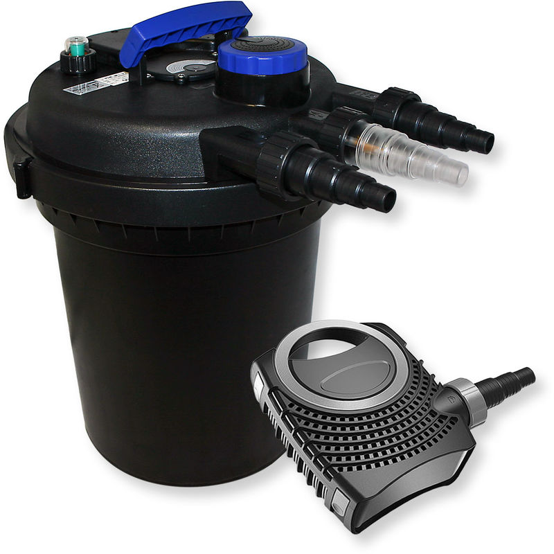 

Kit de filtro estanque presión 10000 clarificador estanque UVC 11 W 70 W bomba de bajo consumo tipo
