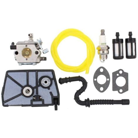Kit de filtros de aire y combustible para motosierras Stihl 028, 028AV, 028 AV, Walbro WT-16B y Tillotson HU-40.