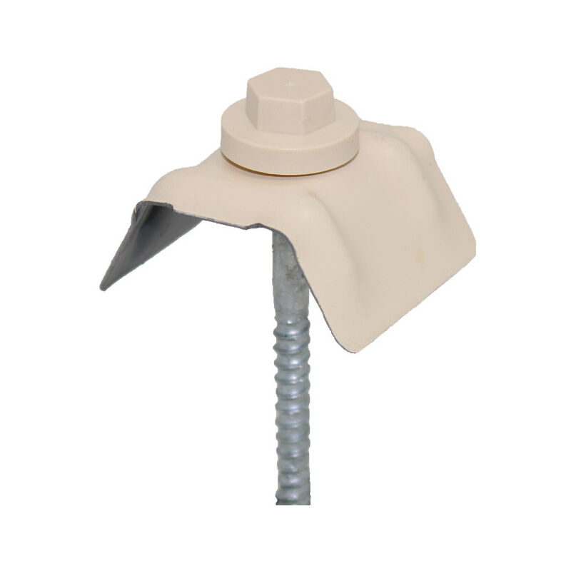 Kit de 50 fixations pour bac acier 1045 (vis l 100 x diam 6 mm) - Coloris - Beige 1015