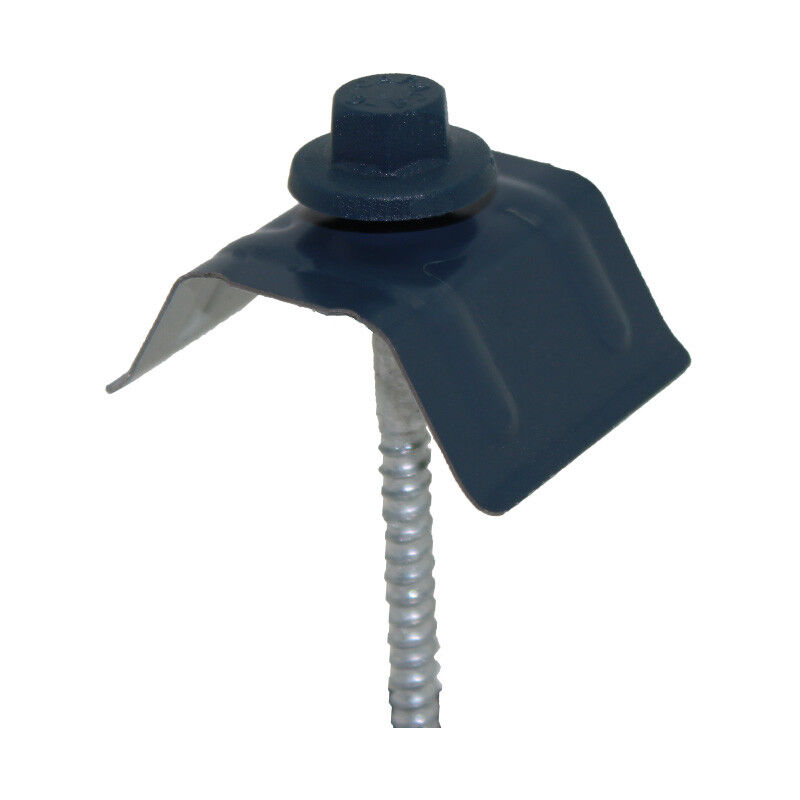 Kit de 50 fixations pour bac acier 1045 (vis L 100 x diam 6 mm) - Coloris - Bleu ardoise 5008