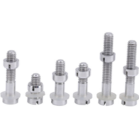 Kit de fixation 6 pièces vis boulons écrous rondelles argent pour tête de lecture tourne-disque