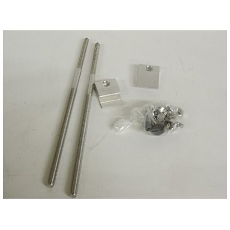 Kit de fixation capteur solaire pose parallèle 0° (Visserie FISCHER + rondelle et écrou) sans rail alu EMAT 5000-402