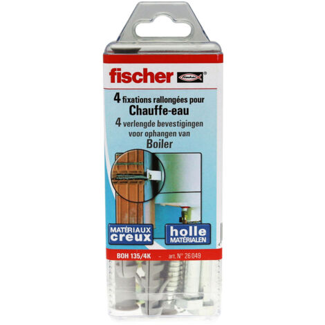 Kit de fixation chauffe-eau dans matériaux alvéolaires - Fischer