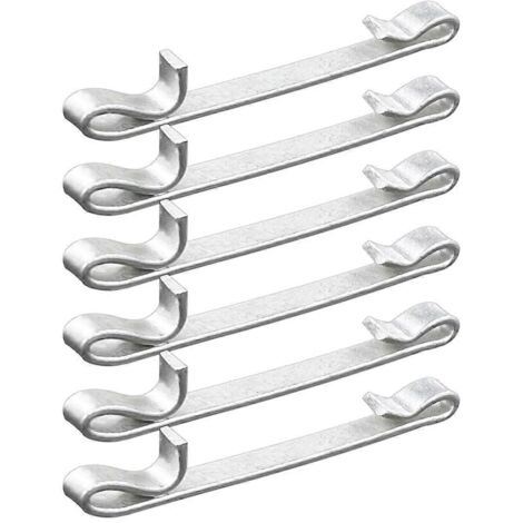 Kit de fixation coulissant pour tiroir de boîte à outils, pince à double anneau de 2 pouces, 6 pièces