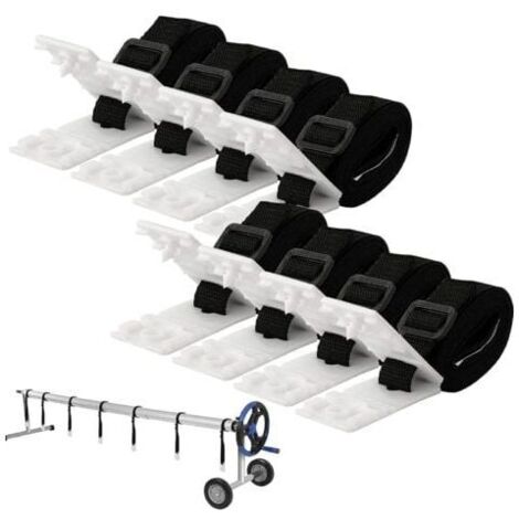 Kit de fixation de bâche solaire pour piscine, Kit de fixation d'enrouleur de bâche de piscine, Sangle de natation pour équipement d'extérieur AIPERQ