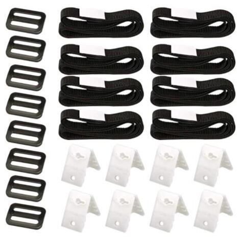 Kit de fixation de bobine de couverture solaire 8 pièces, sangles pour fixation de bobine de couverture solaire (8 pièces)