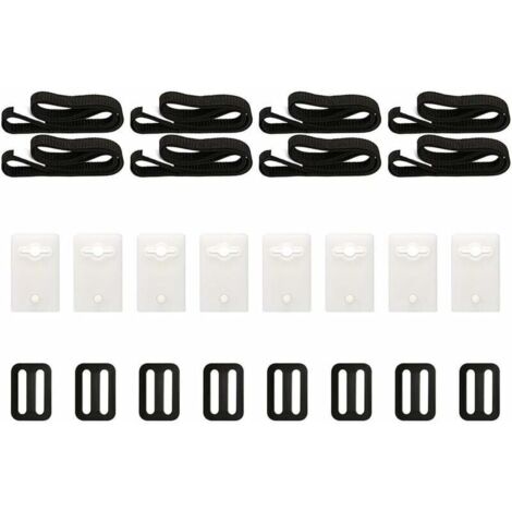 Kit de fixation de couverture de piscine solaire 8 pièces, Kit avec sangles de bobine universelles pour fixer la couverture solaire, adapté aux piscines creusées