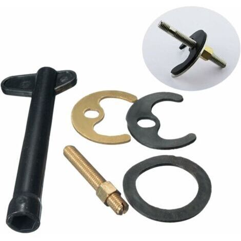 Kit de fixation de rechange pour robinet mitigeur monobloc – Taille vis M8 – Matériaux plastique, caoutchouc, cuivre – Pour installation lavabo