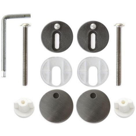 Kit de fixation déclipsable 2015 à descente manuelle pour abattant OLFA Ariane, Veneto, Aliance et Wood Slim