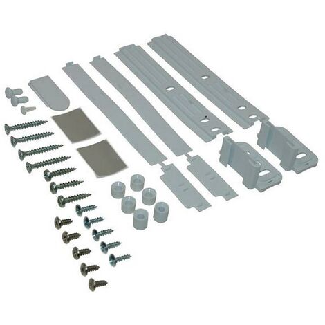 Kit de fixation (glissières) porte (481231028208) Réfrigérateur, congélateur BAUKNECHT, IGNIS, IKEA WHIRLPOOL, OCEAN, SMEG, WHIRLPOOL