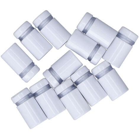 Kit de Fixation Murale Publicitaire, 12 Vis à Écarts Inoxydables 12x20mm pour Supports